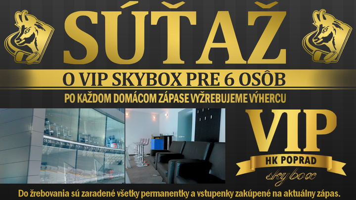 Vyhraj a sleduj zápas Popradu zo skyboxu